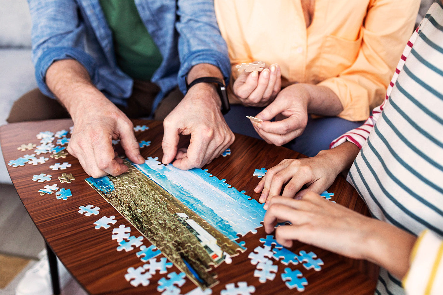 Doing jigsaw puzzles discount