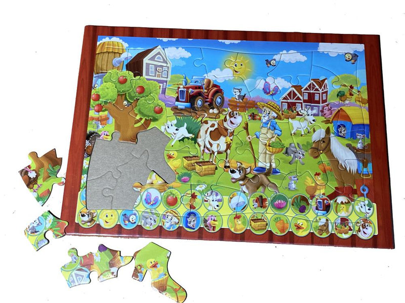 Life on the Farm (Tray Puzzle) Jigsaw Puzzle by Artist QPuzzles and Manufactured by QPuzzles in Queensland