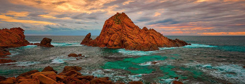 Sugarloaf Rock (Panorama) Jigsaw Puzzle by Artist Bruce Pottinger and Manufactured by QPuzzles in Queensland