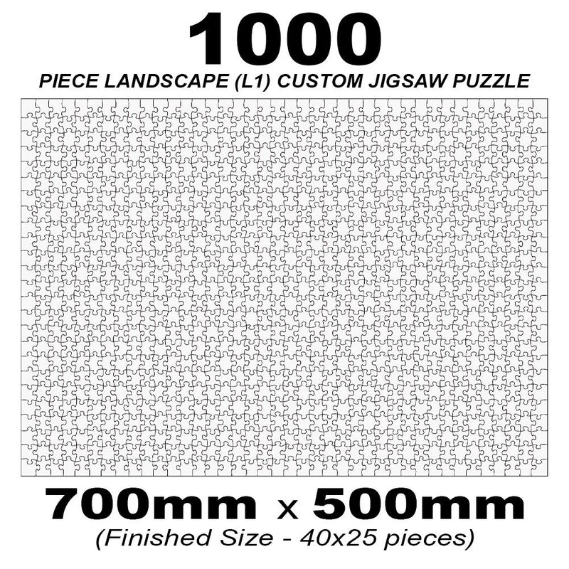 1000 Piece Landscape (7to5) Custom Jigsaw 700x500mm (Retail) QPuzzles
