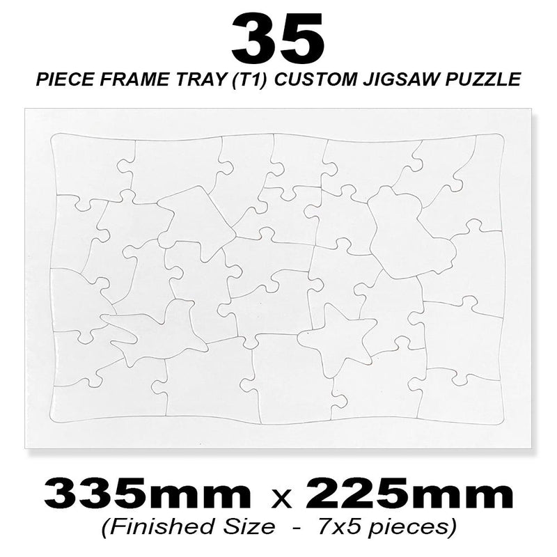 35 Piece Frame Tray (7to5) Custom Jigsaw 335x225mm (Retail) QPuzzles