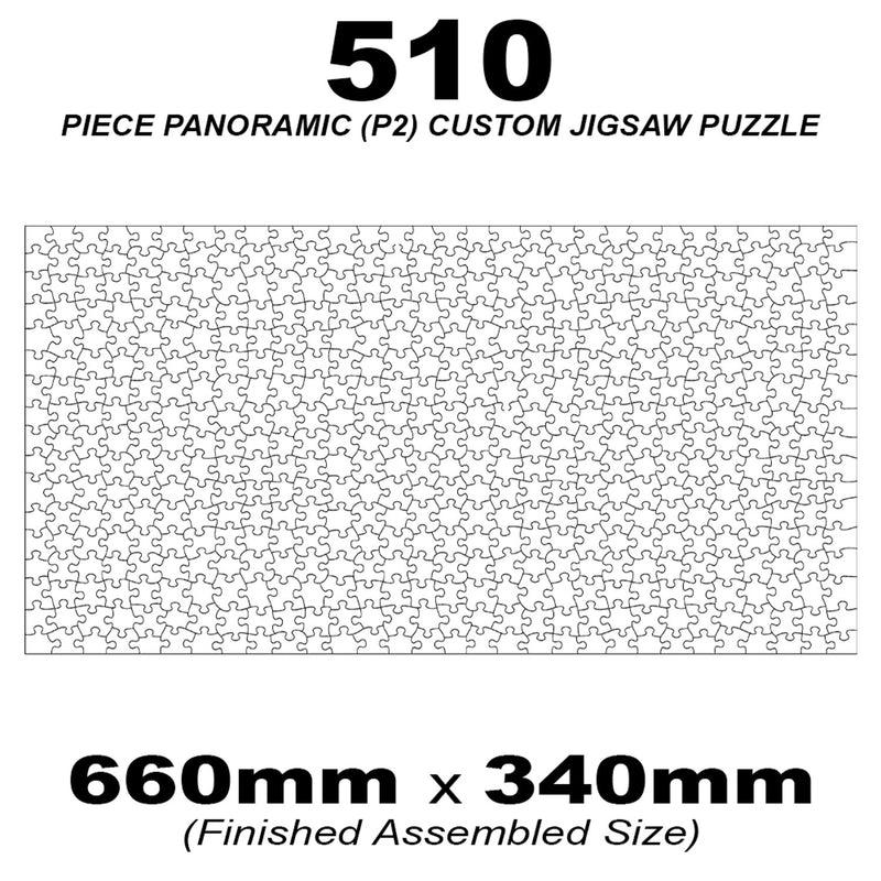 510 Piece Panoramic (2to1) Custom Jigsaw 660x340mm (Retail) QPuzzles
