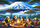 African Animals Camping - Lions (Landscape)