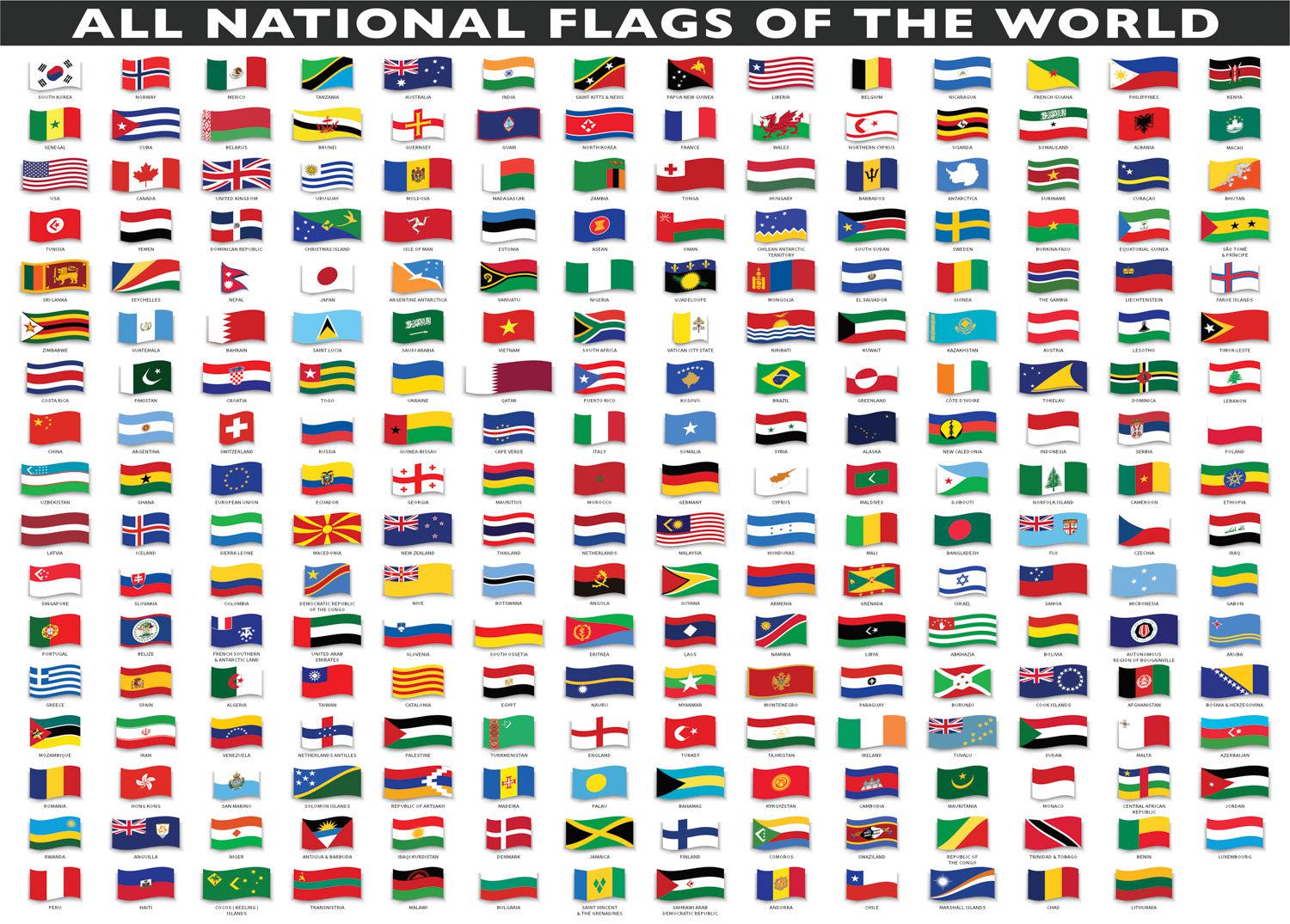 All National Flags of the World (Landscape) Jigsaw Puzzle - QPuzzles