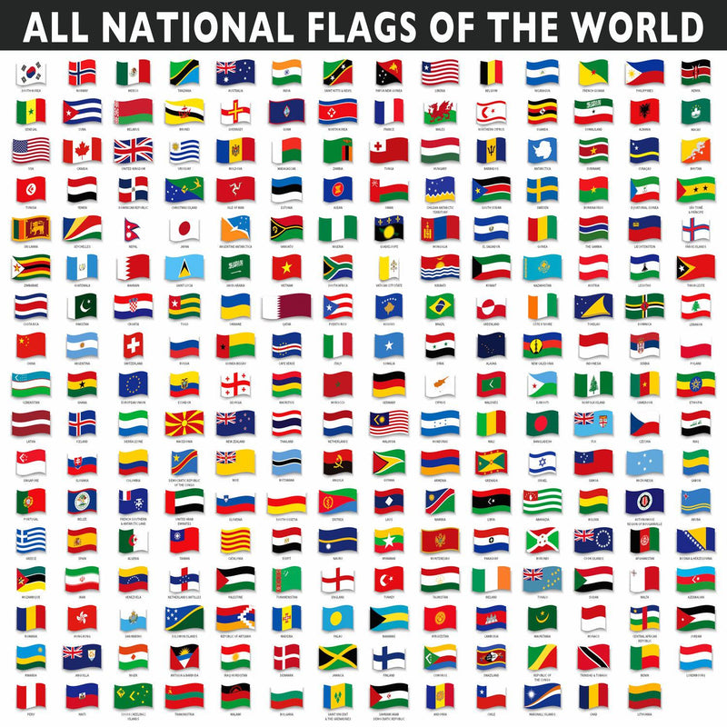 All National Flags of the World (Square) QPuzzles