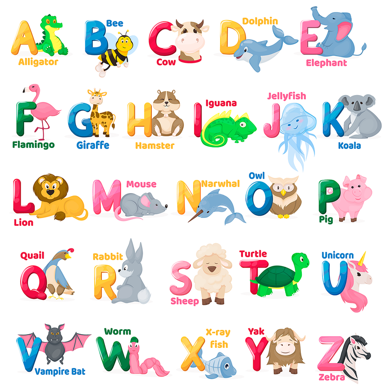 Animal Alphabet (Square) QPuzzles