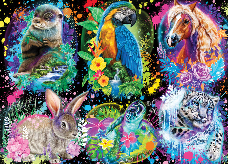 Animal Spirit Collage (Landscape)
