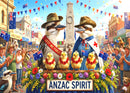 Aussie Animals Anzac Spirit - Kookaburras (Landscape)