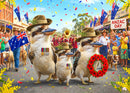 Aussie Animals Anzac Day - Kookaburras (Landscape)
