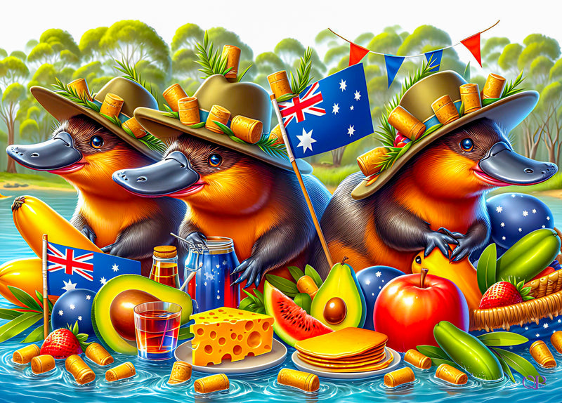 Australia Day - Platypus (Landscape)