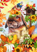 Autumn Greetings Bunny (Portrait)