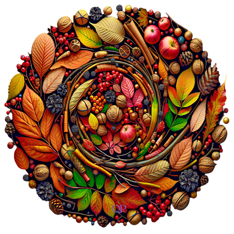 Autumn Leaves 01 (Round)