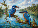 Azure Kingfishers (Landscape)