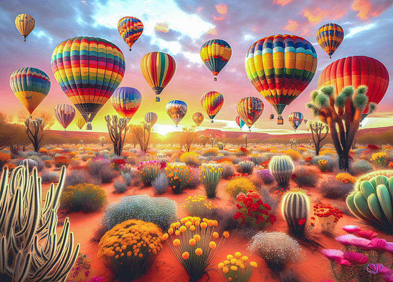 Ballooning In The Desert (Landscape)