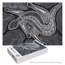 Black & White Goanna (Landscape)