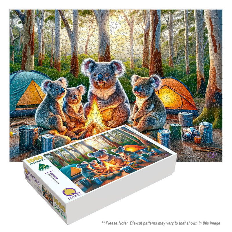 Aussie Animals Camping - Koalas (Landscape)