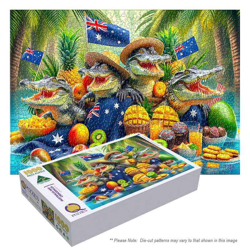 Australia Day - Crocodiles (Landscape)