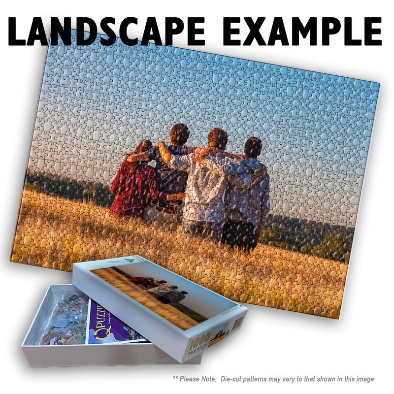 1000 Piece Landscape (7to5) Custom Jigsaw 700x500mm (Retail)