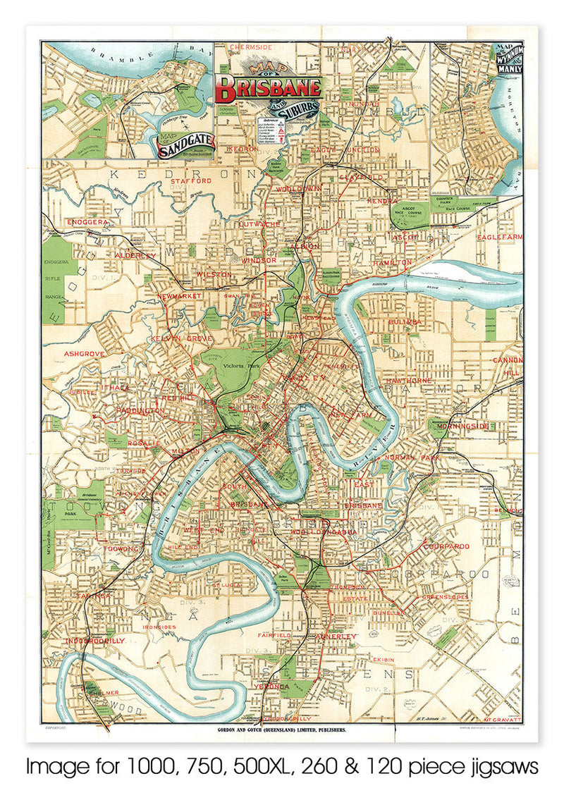 Brisbane & suburbs, circa 1920