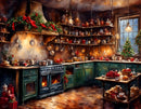 Old Time Christmas Kitchen (Landscape)