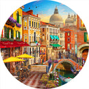 Canal Caffe Venice (Round) QPuzzles