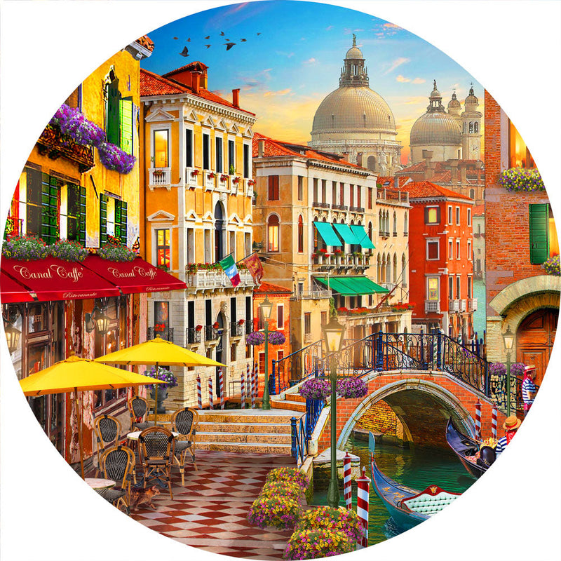 Canal Caffe Venice (Round) QPuzzles