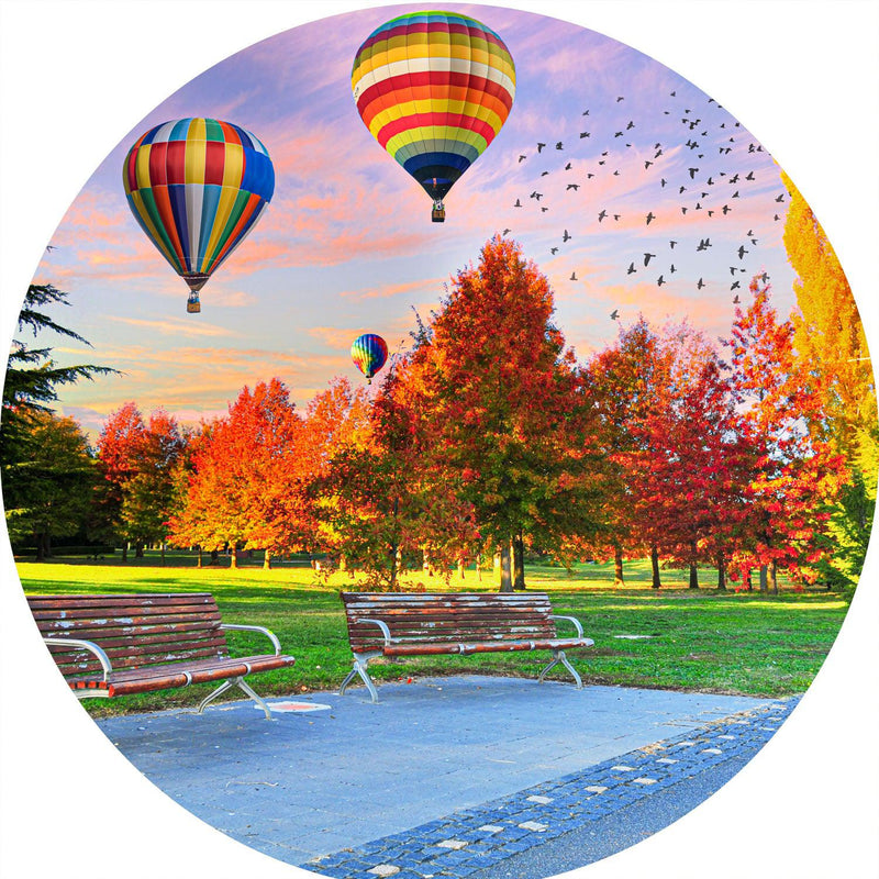 Canberra Autumn (Round) Jigsaw Puzzle by Artist Jaime Dormer and Manufactured by QPuzzles in Queensland