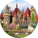 Castle of Dreams (Round) Jigsaw Puzzle by Artist MGL Licensing and Manufactured by QPuzzles in Queensland