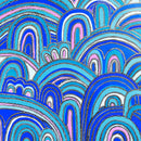 Chasing Blue Rainbows Challenge (Square) Jigsaw Puzzle by Artist Karen McKenzie and Manufactured by QPuzzles in Queensland