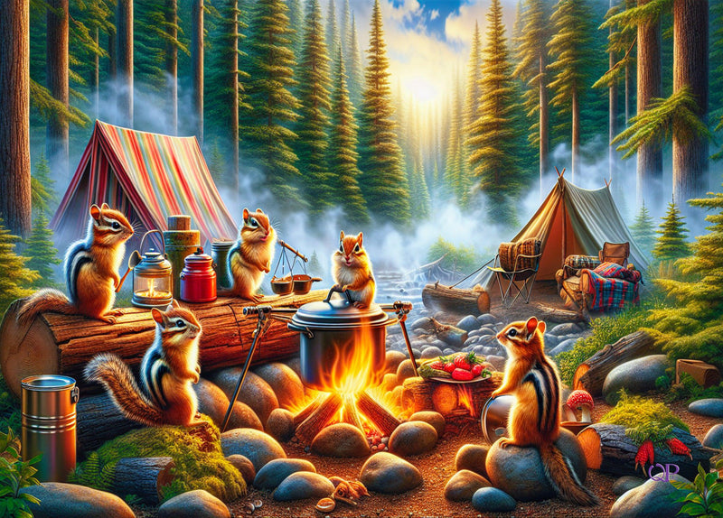 Chipmonks Camping (Landscape)