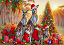 Christmas Kangaroos (Landscape)