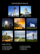 Guiding Lights Lighthouse Coaster Collection (Set of 8)