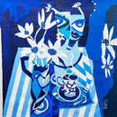 Coffee at the Hamptons House (Square) Jigsaw Puzzle by Artist Tracie Worth and Manufactured by QPuzzles in Queensland