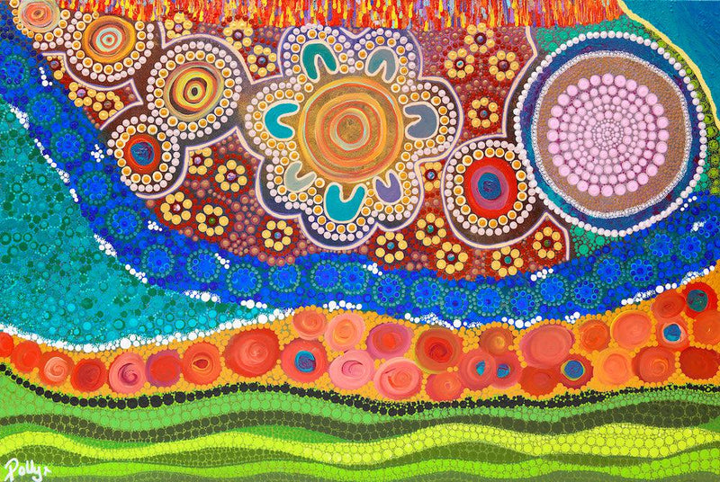 Colours of the Journey (Landscape) Jigsaw Puzzle by Artist Polly Wilson and Manufactured by QPuzzles in Queensland