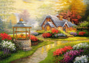 Cottage & Gardens (Landscape) Jigsaw Puzzle by Artist QPuzzles and Manufactured by QPuzzles in Queensland