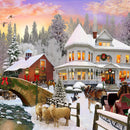 Country Christmas (Square) Jigsaw Puzzle by Artist MGL Licensing and Manufactured by QPuzzles in Queensland
