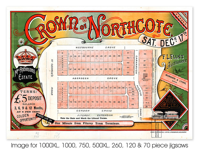 Crown of Northcote, circa 1887