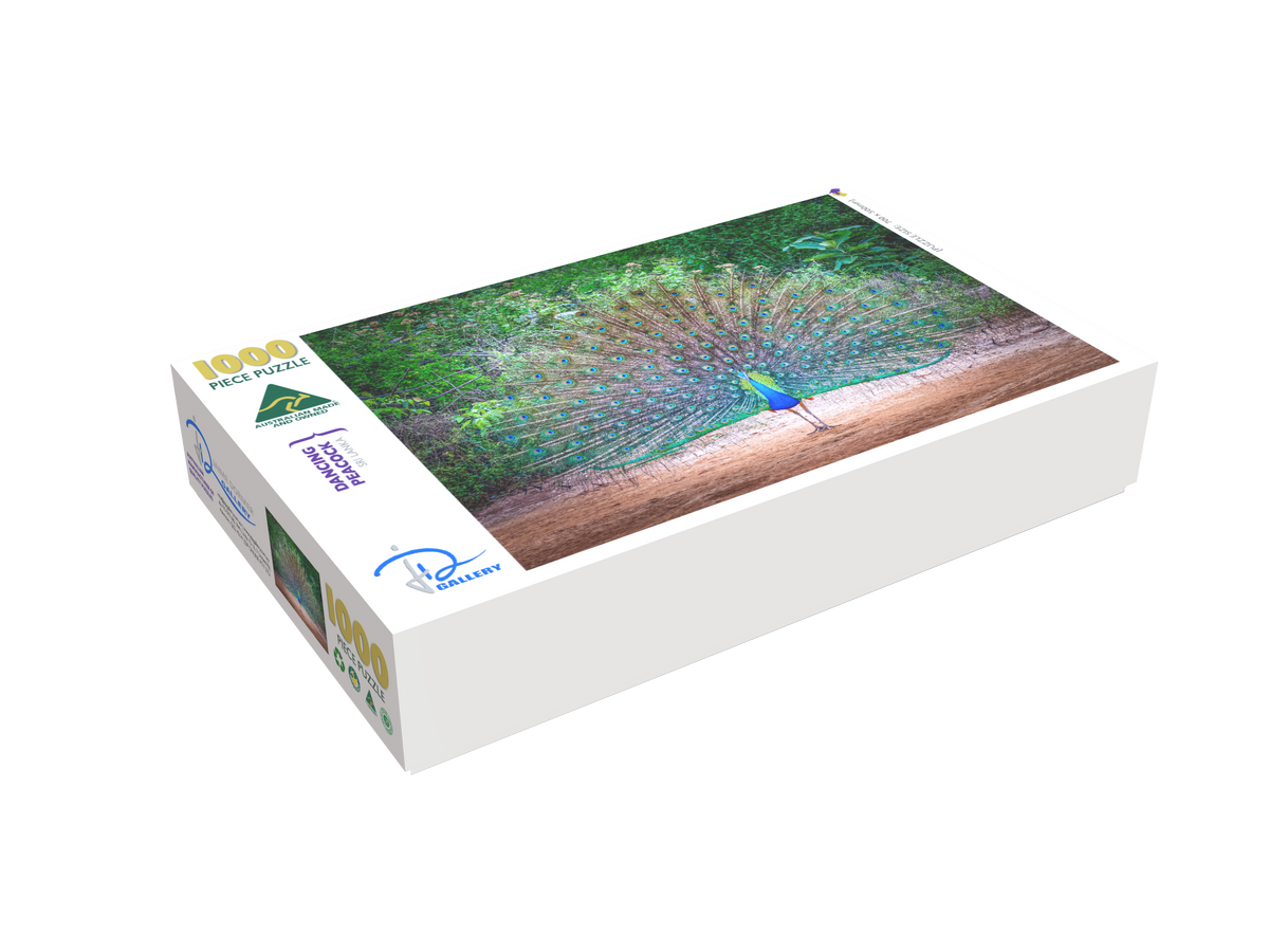 Dancing Peacock (Landscape) - Puzzles Qld Pty Ltd