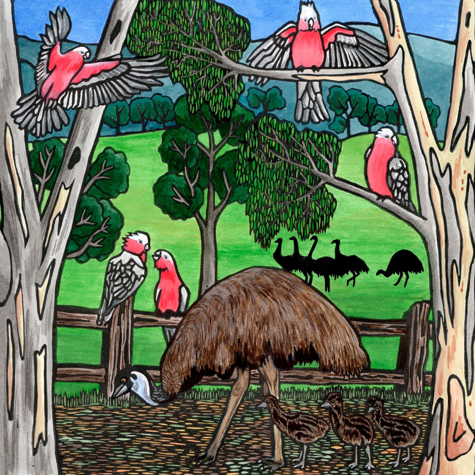 Emus (Square) - Puzzles Qld Pty Ltd