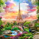 European Collage (Square) Jigsaw Puzzle by Artist QPuzzles and Manufactured by QPuzzles in Queensland