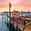 Faces of the Venice Festival (Square) Jigsaw Puzzle by Artist Jaime Dormer and Manufactured by QPuzzles in Queensland