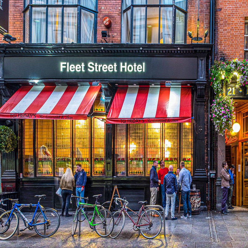 Fleet Street Hotel (Square) Jigsaw Puzzle by Artist Jaime Dormer and Manufactured by QPuzzles in Queensland