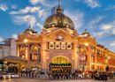 Flinders Street Station (Landscape) Jigsaw Puzzle by Artist Jaime Dormer and Manufactured by QPuzzles in Queensland