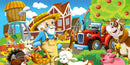 Fun on the Farm (Panorama) Jigsaw Puzzle by Artist QPuzzles and Manufactured by QPuzzles in Queensland