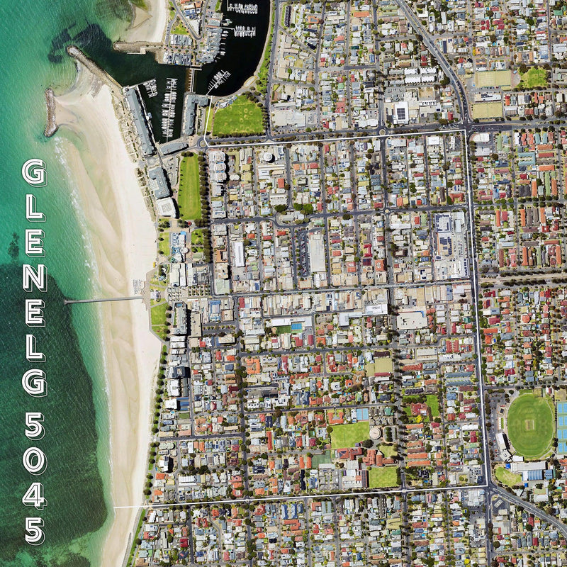 Glenelg 5045 (Square) Jigsaw Puzzle by Artist Craig Holloway and Manufactured by QPuzzles in Queensland