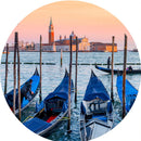 Gondolas of Venice (Round) Jigsaw Puzzle by Artist Jaime Dormer and Manufactured by QPuzzles in Queensland