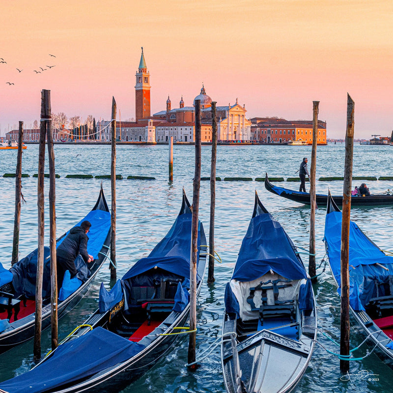 Gondolas Of Venice (Square)