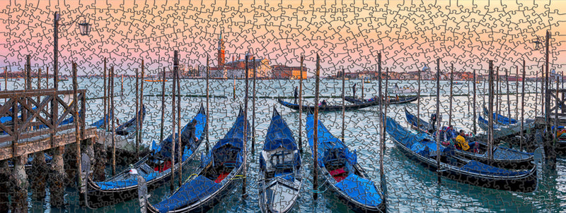 Gondolas of Venice (Panorama)