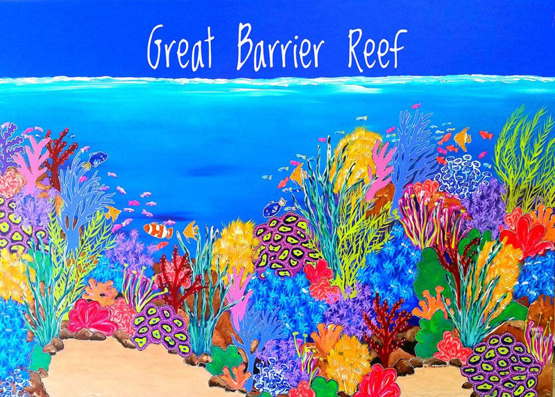 Great Barrier Reef (Landscape) Jigsaw Puzzle by Artist Karen McKenzie and Manufactured by QPuzzles in Queensland