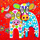 Happy Moo Day Cow (Square) Jigsaw Puzzle by Artist Donna Sharam and Manufactured by QPuzzles in Queensland